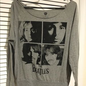 BEATLES off the shoulder lightweight long sleeves