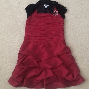 Classy Burgundy-Red Dress