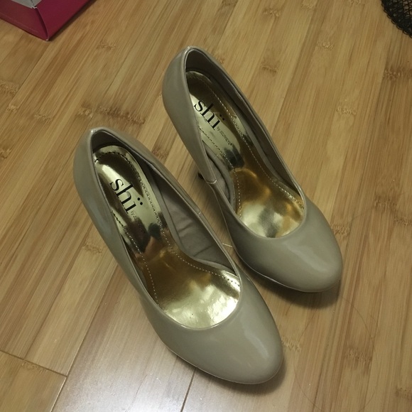 Nude high heels