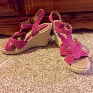 Barely worn pink espadrilles