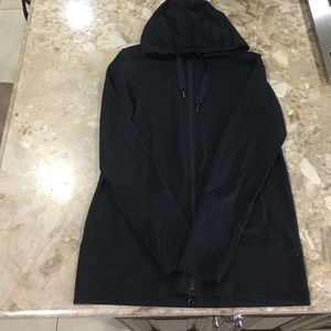 Lululemon Athleta Jacket with Hood, Black Size 12.