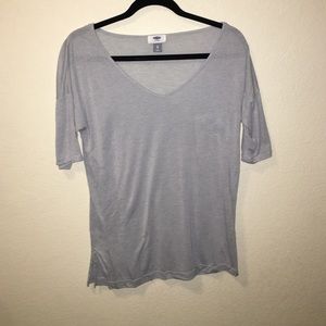 Old Navy Grey Loose Fitted T-shirt