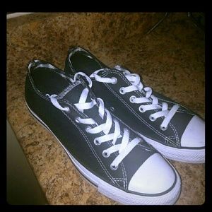black and white converse