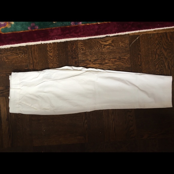 J. Crew white cafe capri