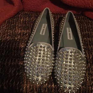 Steve Madden Silver Flats