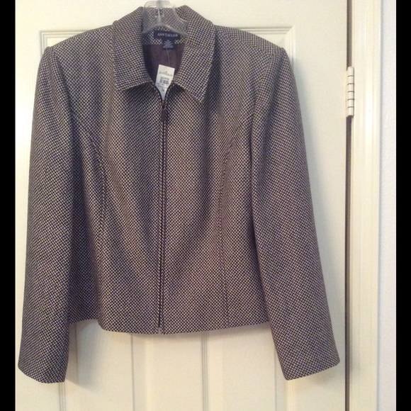 "NWT" Ann Taylor Tweed Wool Blazer