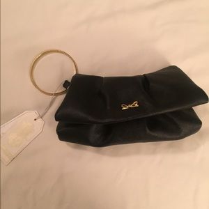 Mud Pie black clutch purse