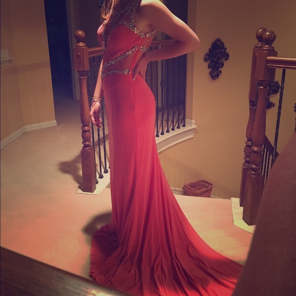 Tiffany Prom Dress- Coral