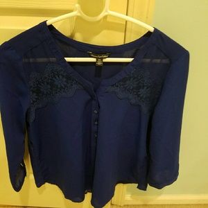 Blue American Eagle Outfitters blouse