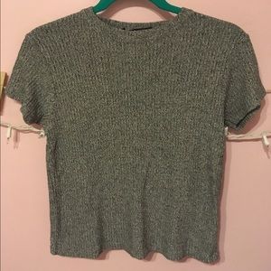 Brandy Melville Grey Marled Top