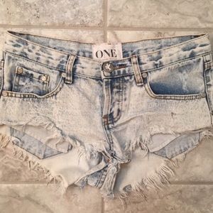 One Teaspoon Bonita Denim Shorts