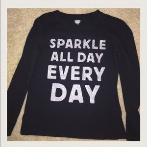 Arizona sparkly cardigan & long sleeve black T