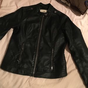 Hollister faux leather jacket