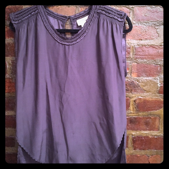 Isabel Marant charcoal gray blouse tank