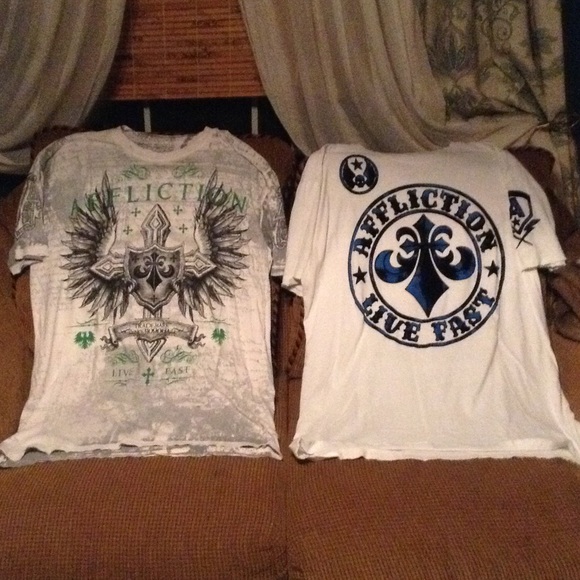 AFFLICTION MEN'S SHIRTS !!!!SOLD!!!!!! SOLD!!!!!! - Picture 1 of 4