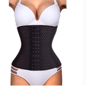 X XL - Black Corset Waist Trainer