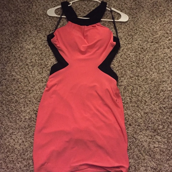 Backless Mini Coral Dress