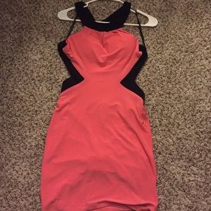 Backless Mini Coral Dress