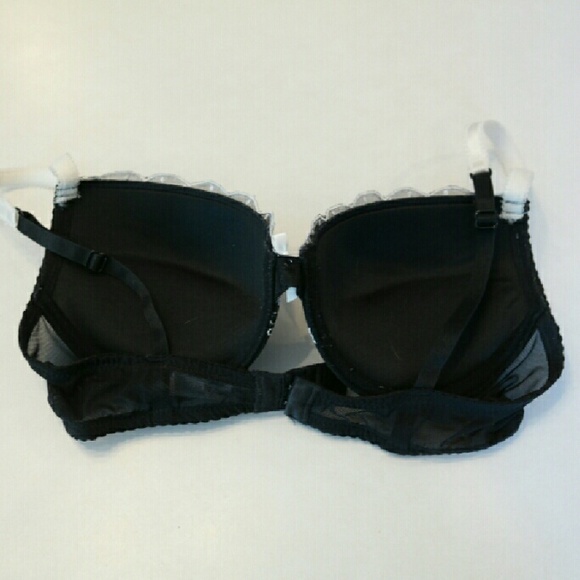 BLUSH embroidered black push up bra 34C - Picture 2 of 4