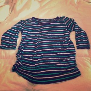 Striped maternity shirt