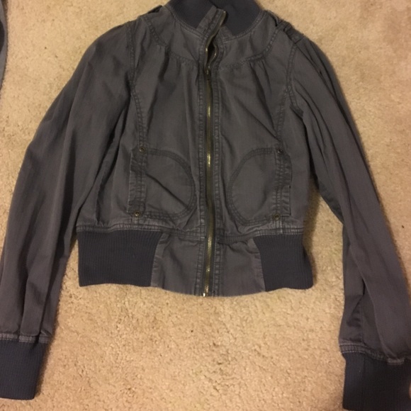 Dark grey zip up jacket