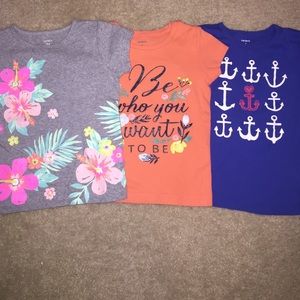 Carters 4t T shirt lot