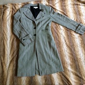 LOFT herringbone wool coat