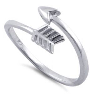 Sterling silver arrow ring.