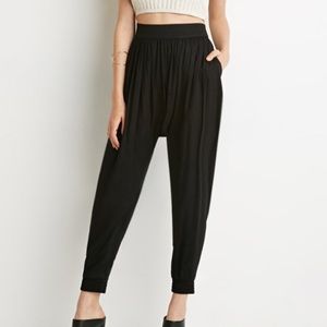 black harem pants