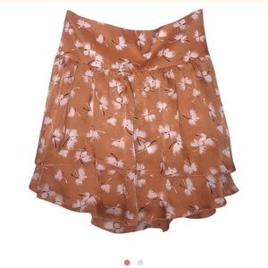 Club Monaco Floral Silk Skirt