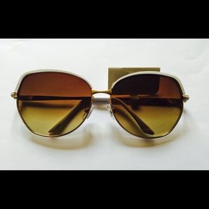 White Trim Sunglasses- New