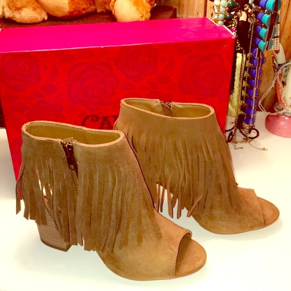 Carlos Santana Jaspers Fringe Bootie