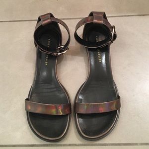 Proenza Schouler metallic colored sandals