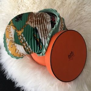 Hermes of Paris Pleated "Plisse" Scarf
