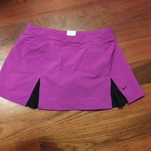 Purple and black nike tennis skirt