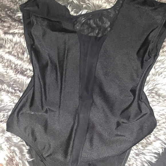 American Apparel mesh deep v Leotard worn once