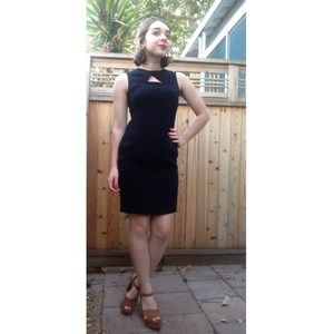 Jones New York Black Dress with Triangle Cutout