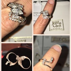 14K White Gold Diamond Ring