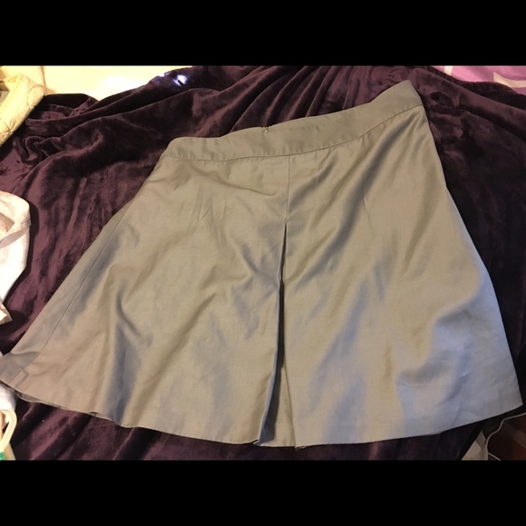 Pleated lined skirt