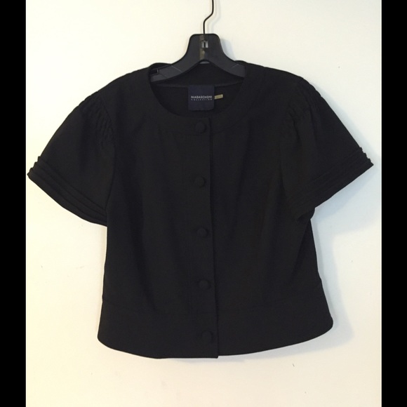 Magaschoni Cropped Black Jacket - Picture 4 of 7