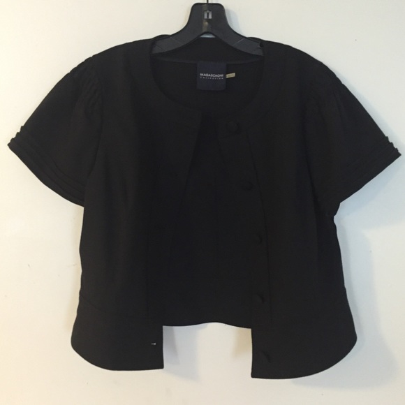 Magaschoni Cropped Black Jacket - Picture 6 of 7
