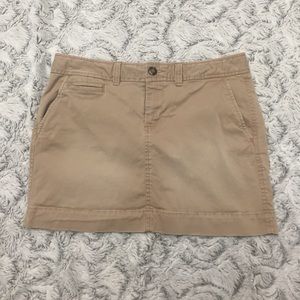 Old Navy khaki mini skirt