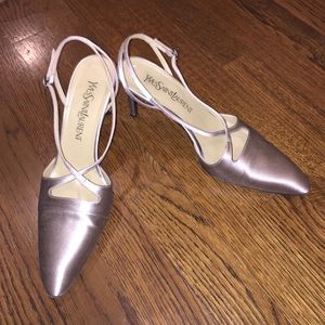 Silk Yves Saint Laurent Heels