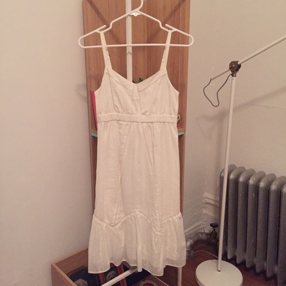 Madewell Broadway & Broome white midi  dress