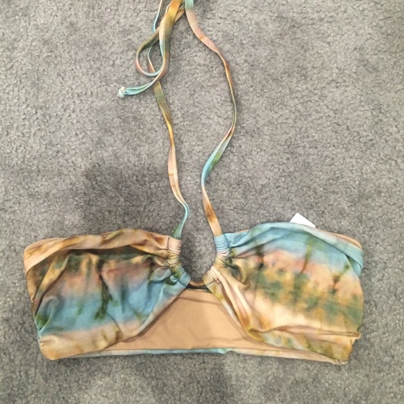 Planet blue bathing suit top