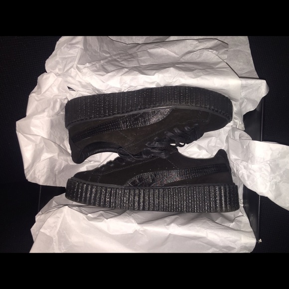 Fenty x Puma Black on Black Suede Creepers - Picture 1 of 4
