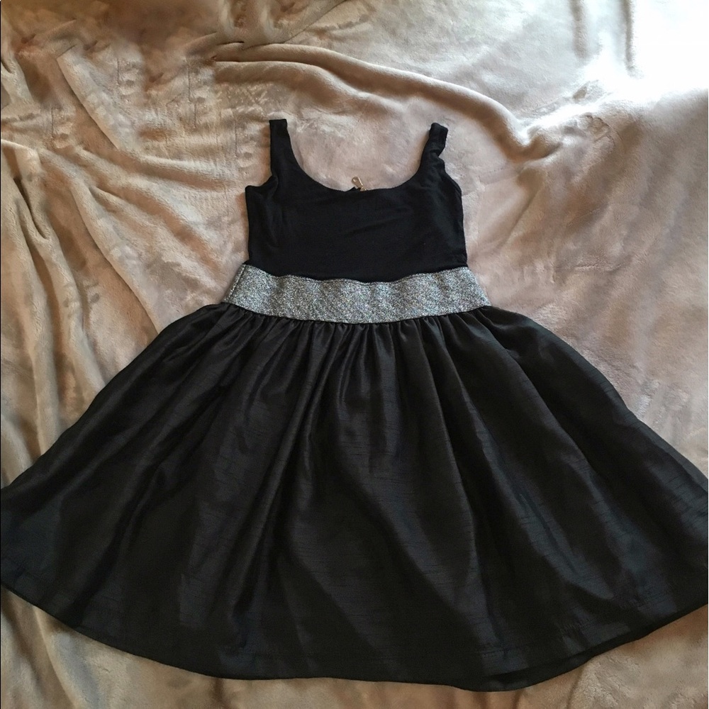Black and silver dress