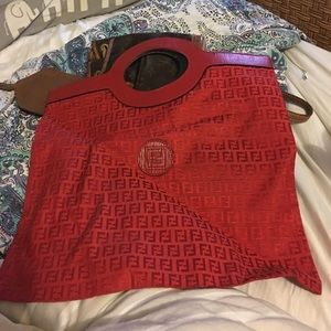 Vintage fendi shopper tote