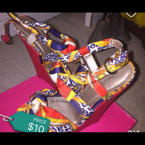 Colorful Wedge Sandal - Picture 2 of 4