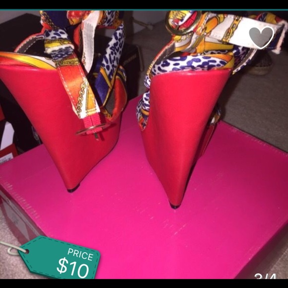 Colorful Wedge Sandal - Picture 3 of 4